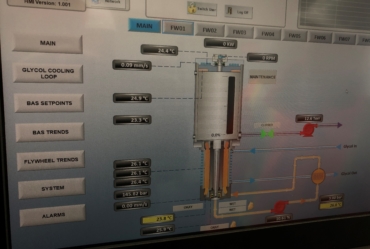 Flywheel control system (0.5 MW cell)